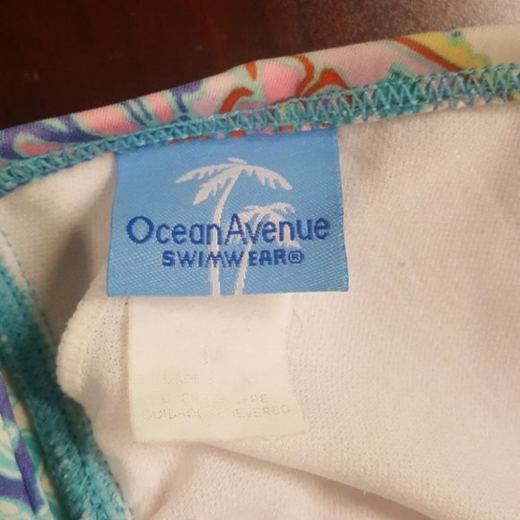 Ocean Avenue floral bikini top Large - Picture 4 of 4